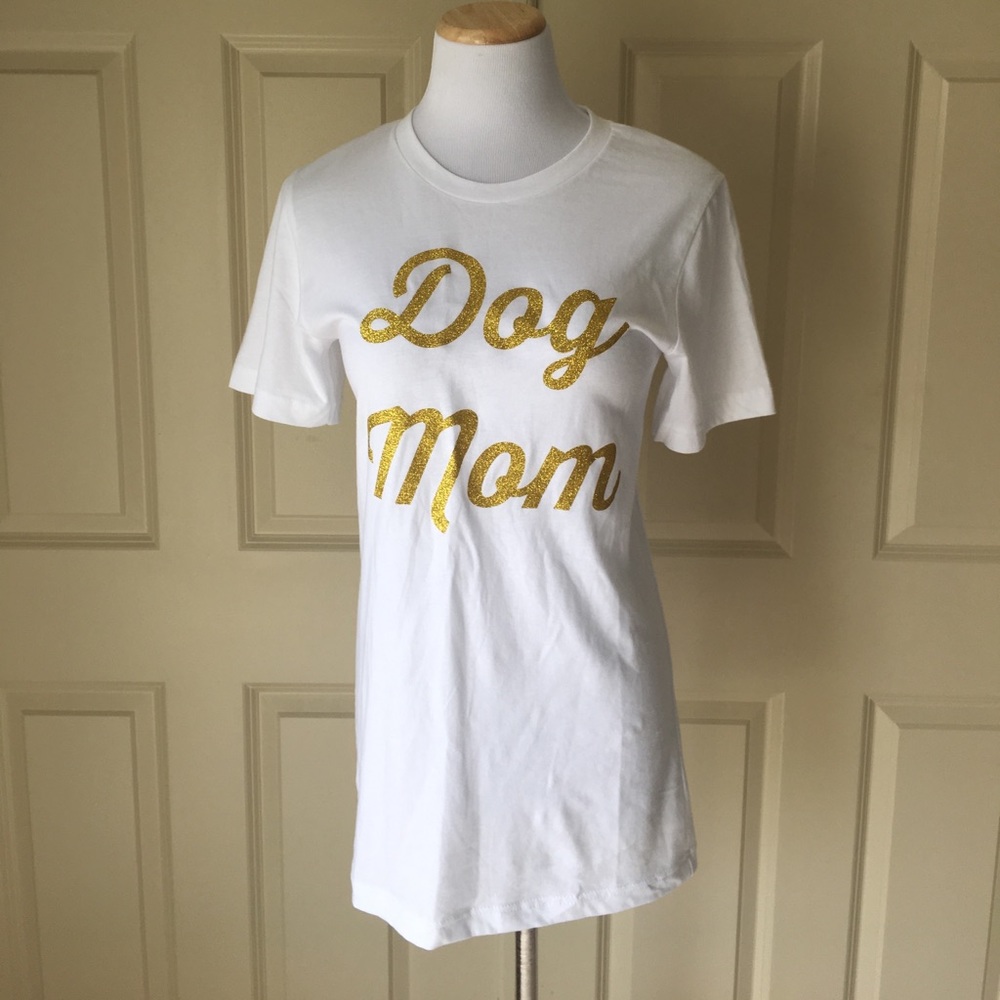 5 for $10 Dog Mom Glitter Shirt